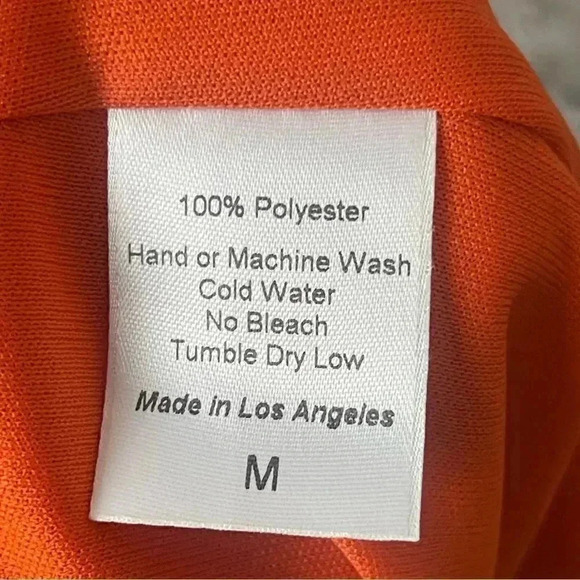 Lucy In The Sky Mock Neck Jacquard Shift Dress Rust Orange Medium Halter Med M - Picture 8 of 11